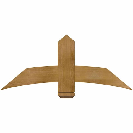 Ekena Millwork Bellingham Rough Sawn Timber Gable Bracket, Western Red Cedar, 48"W x 20"H x 6"D x 6"F, 10/12 Pitch GBW048X20X0606BEL00RWR
